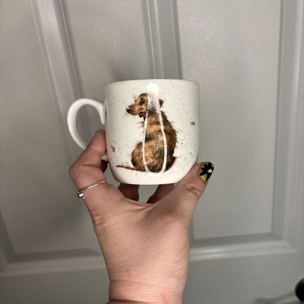 Royal Worcester Wrendale Designs Hannah Dale Hello Sausage Daschund Dog Mug